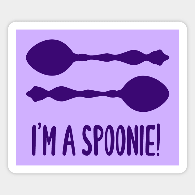 I'm A Spoonie! (Purple) Magnet by KelseyLovelle